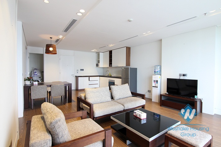 Nice lake view two bedrooms apartment for rent in Yen Phu village, Tay Ho, Ha Noi